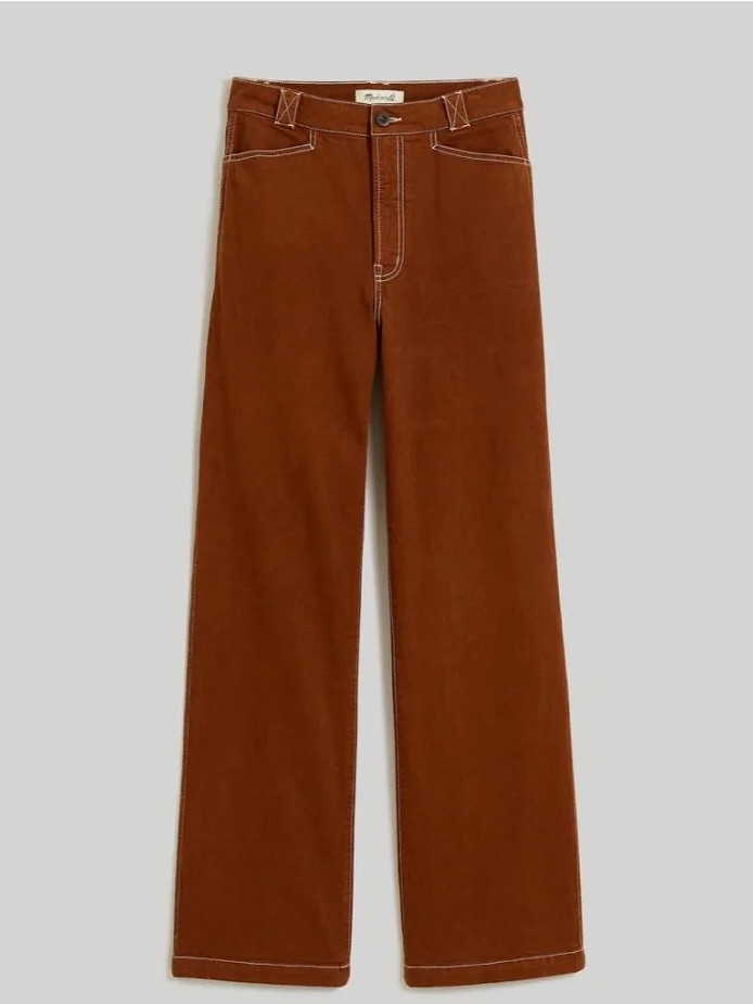Madewell Women’s Emmet Wide-Leg Jean Rust